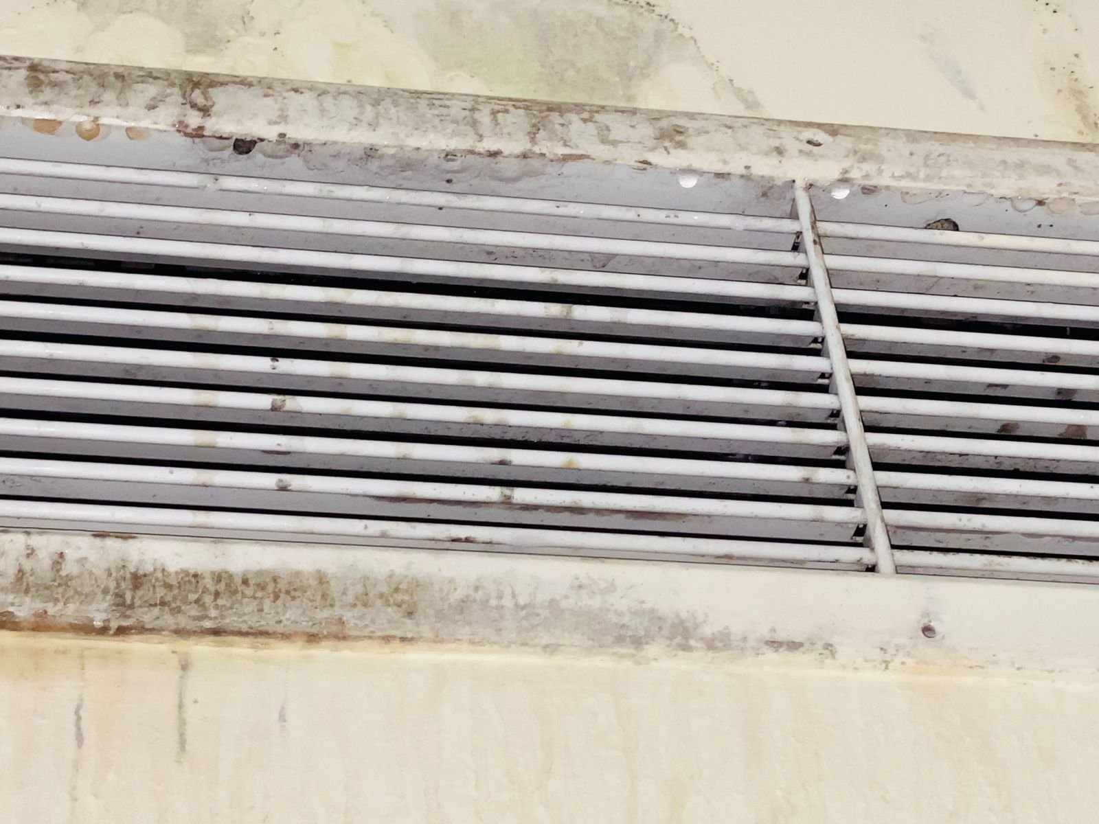 condensation on ac grills due to high humidity
