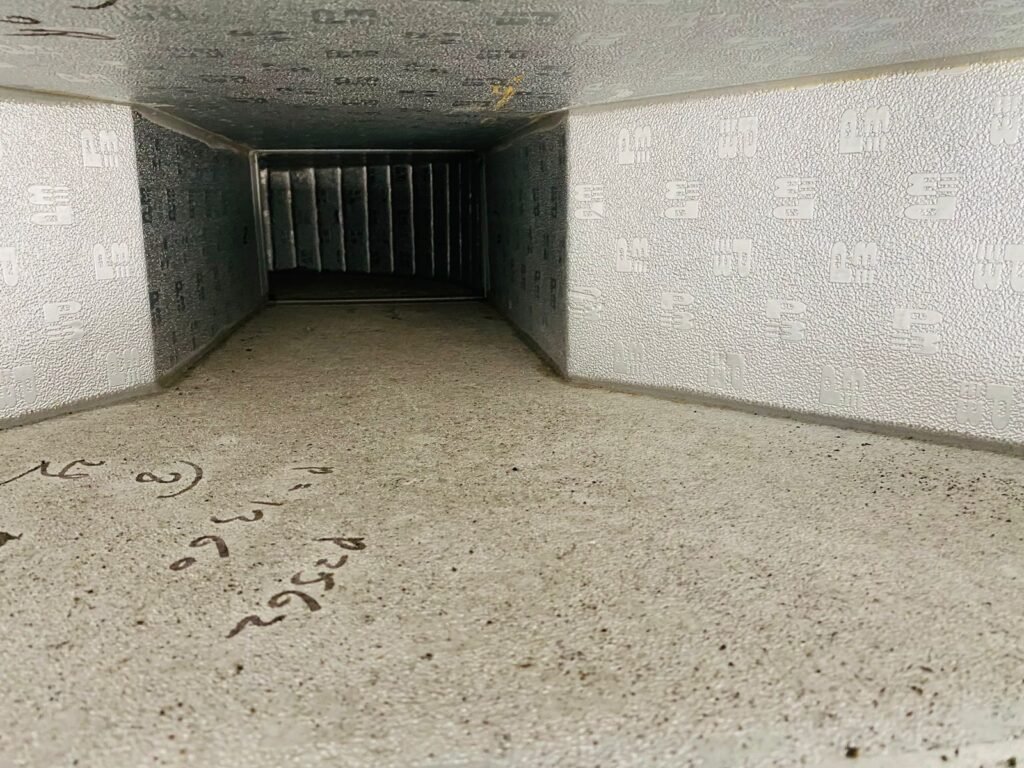 mold growth in ac ducts of apartment in saadiyat island