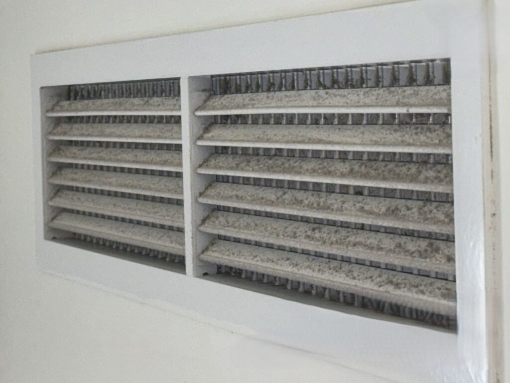 mold on ac grills in sas al nakhal apartment in abu dhabi