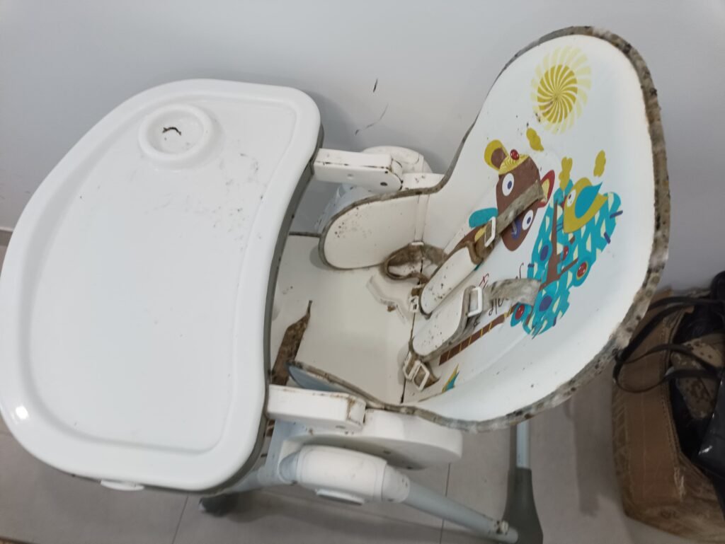 mold on baby stroller in business bay
