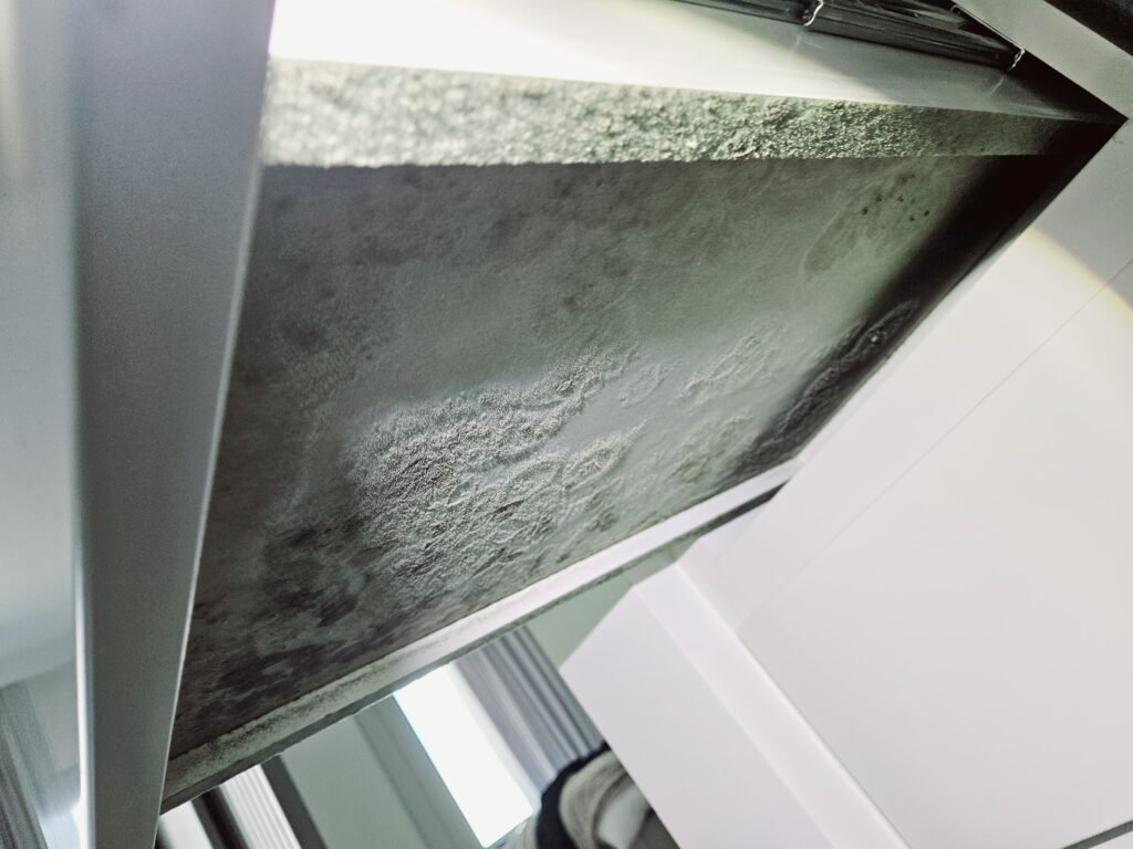 mold under the kitchen drawers in dubai hills